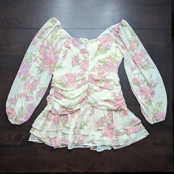 Showpo. Ukie Floral Dress Size 10 - Picture 7 of 8